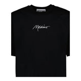 Moschino T-Shirt Tinta Unita con Stampa per Bambina HUM058X NERO MOSCHINO 