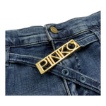PINKO short in denim tinta unita con girovita regolabile Blu per Bambina F4PIJGST112 BLU PINKO 
