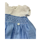 Le Bebe Abito Mezza Manica Bicolore per Neonata LBG6372 BIANCO/AZZURRO LE BEBE 