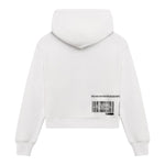 DOLCE & GABBANA felpa chiusa con cappuccio tinta unita con stampa in contrasto Bianco per Bambina L8JWAO BIANCO DOLCE & GABBANA 