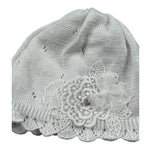 Marlu' Cappello Tinta Unita con Ricami per Neonata EP1271 BIANCO MARLU' 