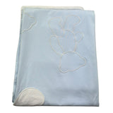 Le Bebe Coperta Bicolore Tinta Unita con Orso per Neonato LBB5293 AZZURRO LE BEBE 