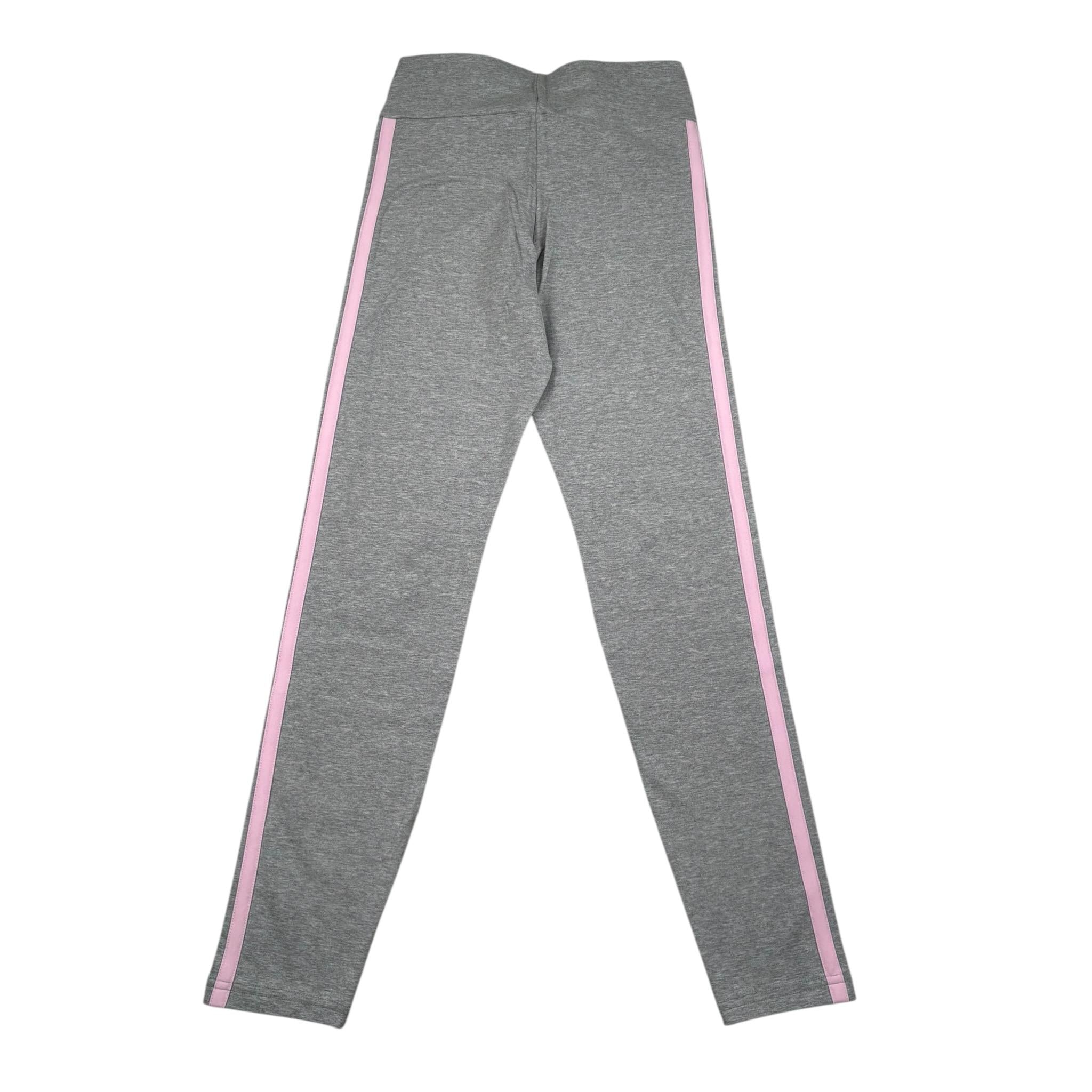 Adidas Leggins Tinta Unita con Logo per Bambina JF3674 GRIGIO Adidas 