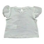 M+E' T-Shirt Girocollo tinta unita con Stampa Bianco per Neonata UE1856X BIANCO M+E' 