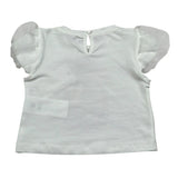 M+E' T-Shirt Girocollo tinta unita con Stampa Bianco per Neonata UE1856X BIANCO M+E' 