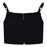 Marc Ellis Top Tinta Unita Bretelline per Bambina JMJTP01255X NERO MARC ELLIS 