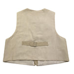 Amaya Gilet Tinta Unita con Fantasia A Righe per Bambino 593560 BEIGE AMAYA 