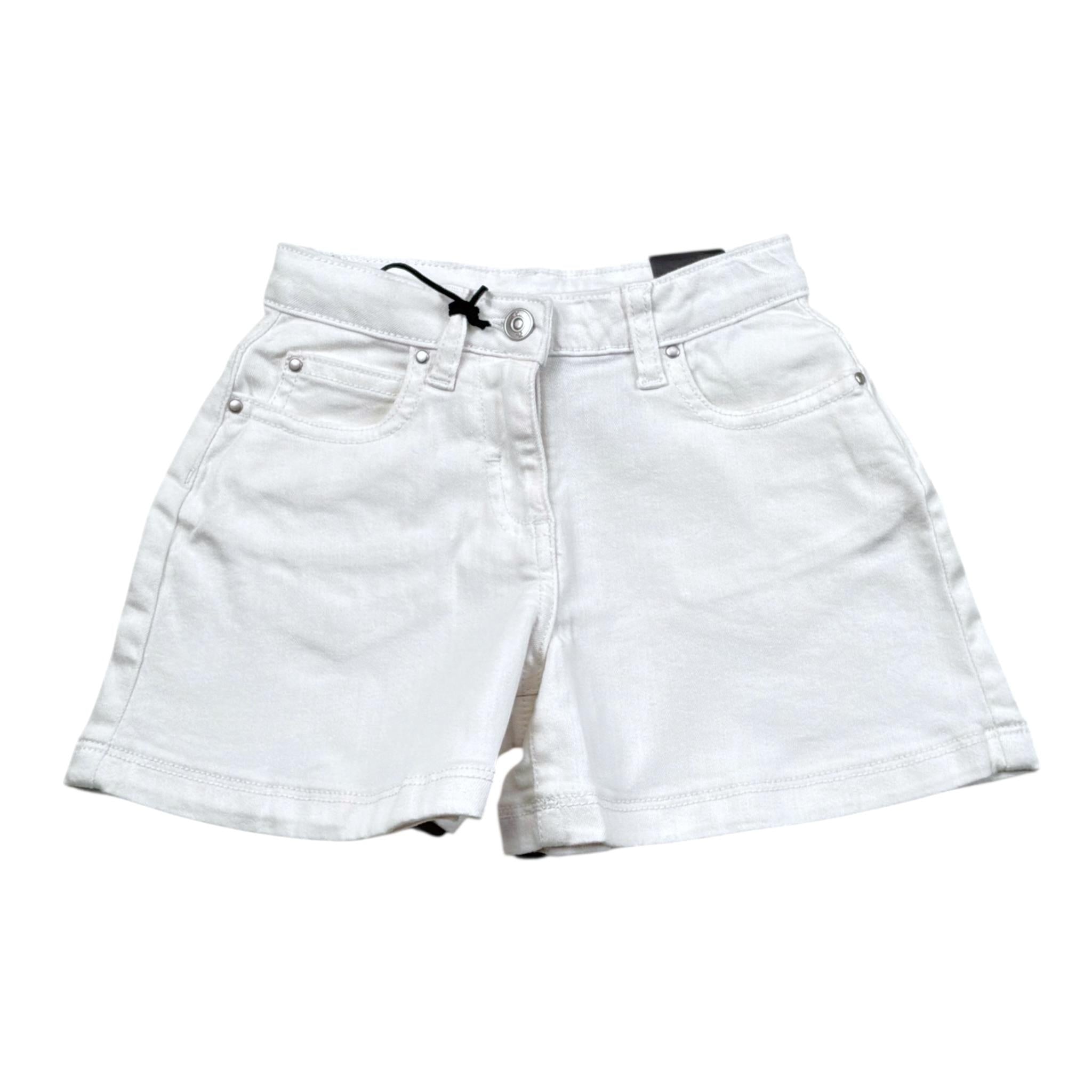 Sarabanda Short Tinta Unita con Girovita Regolabile per Neonata 0B327N BIANCO SARABANDA 