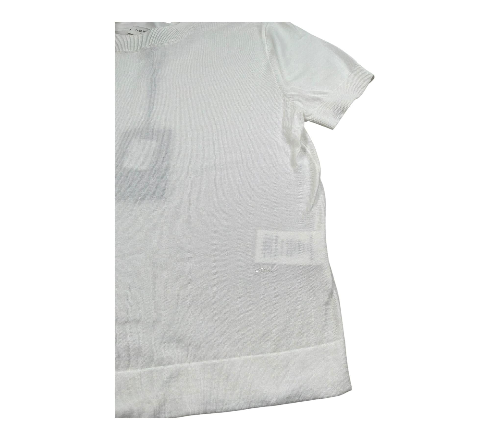 Paolo Pecora T-Shirt Girocollo Tinta Unita per Bambino PP4177 BIANCO PAOLO PECORA 