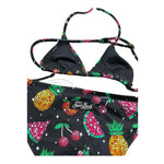 Saint Barth Costume 2 Pezzi Triangolo-Mutandina Tinta Unita per Bambina HOLLY NERO SAINT BARTH 