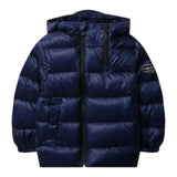 EMPORIO ARMANI giubbino tinta unita con cappuccio Blu per Bambino 6K4BJC BLU EMPORIO ARMANI 