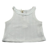 Zhoe & Tobiah Canotta Girocollo Tinta Unita per Neonata BSE4F BIANCO ZHOE & TOBIAH 