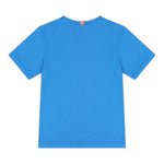 Saint Barth T-Shirt Girocollo Tinta Unita con Logo per Bambino DOVERLJR COBALTO SAINT BARTH 