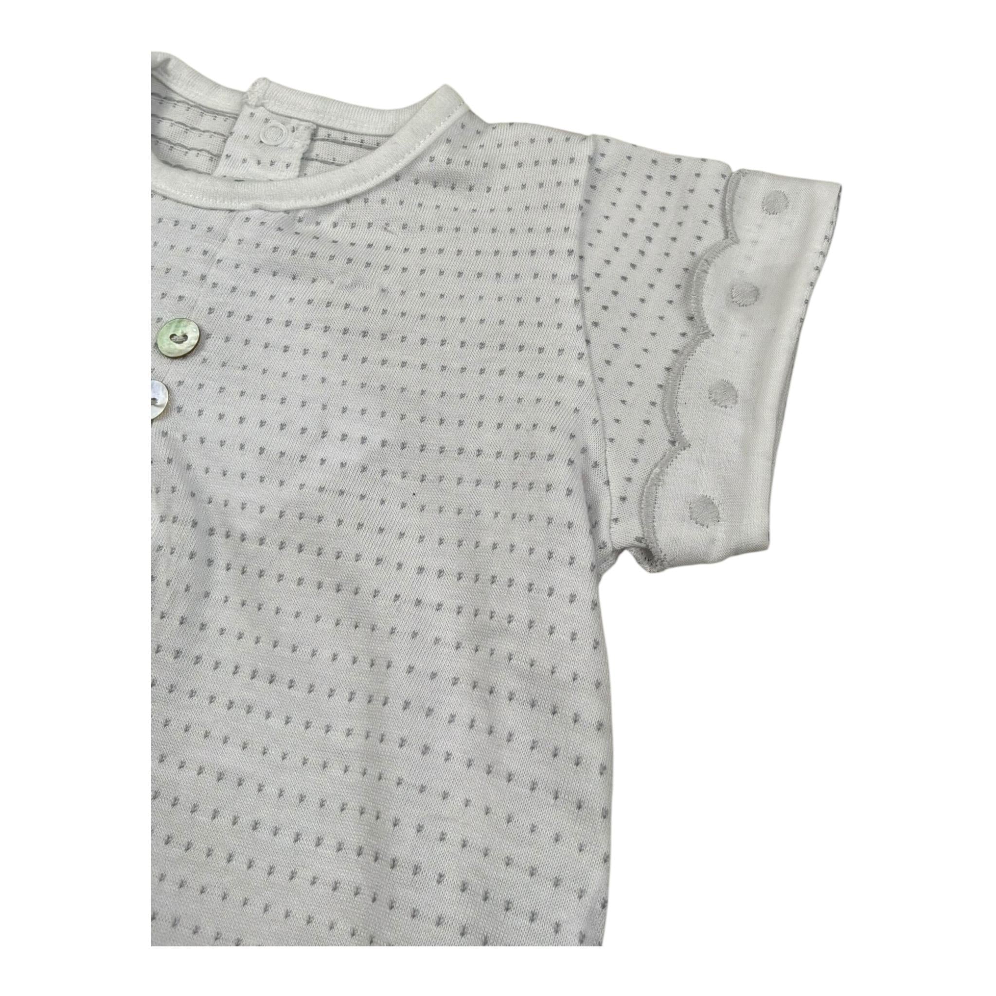 Calamaro Completo 2 Pezzi T-Shirt-Culotte per Neonato 17462 BIANCO CALAMARO 