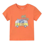 Mayoral T-Shirt Girocollo Tinta Unita con Stampa per Neonato 1063 ARANCIONE MAYORAL 