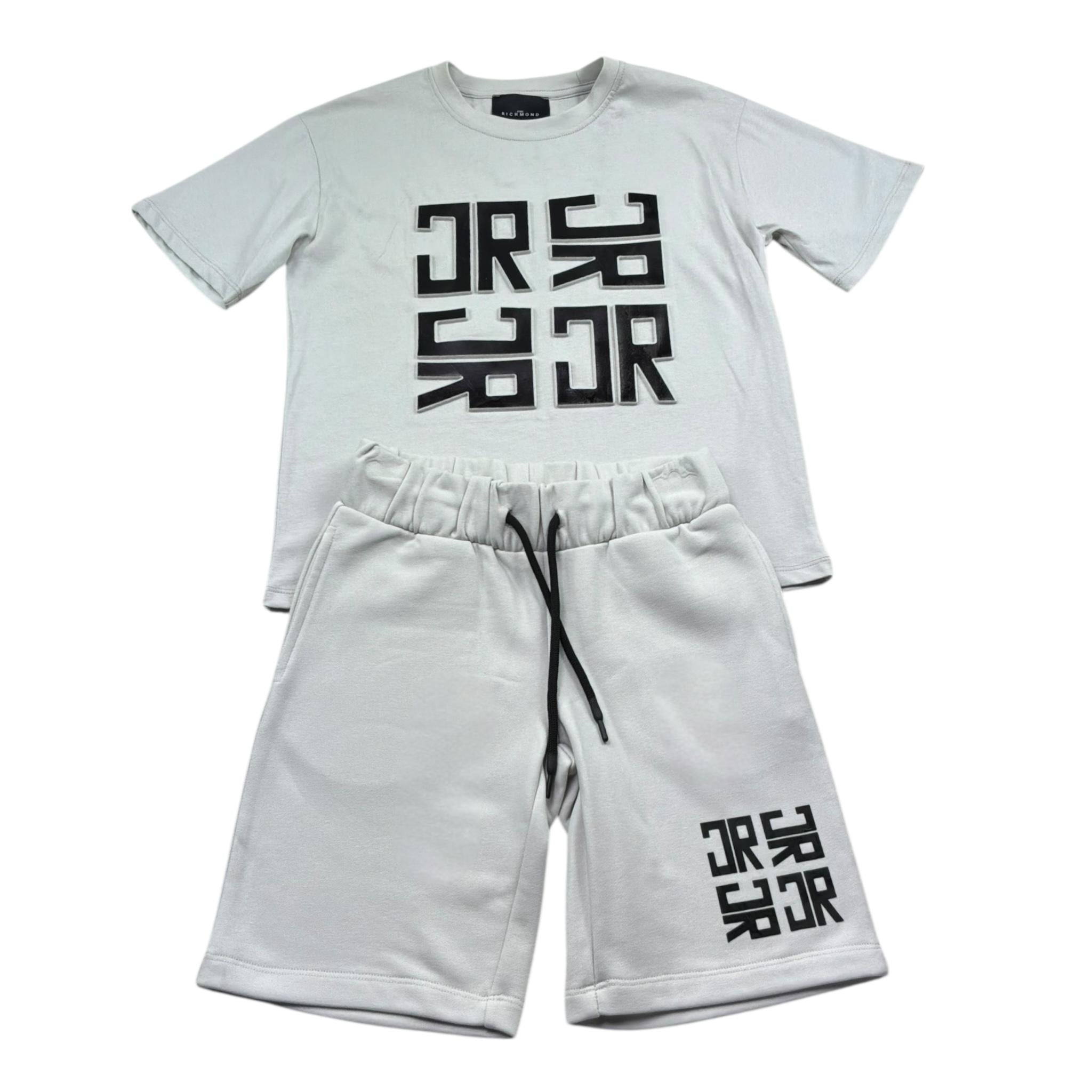John Richmond Completo 2 Pezzi T-Shirt-Bermuda per Bambino RBP26007CJ GRIGIO JOHN RICHMOND 