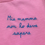 Saint Barth T-Shirt Girocollo Tinta Unita con Stampa per Neonata ELLY001033 ROSA SAINT BARTH 