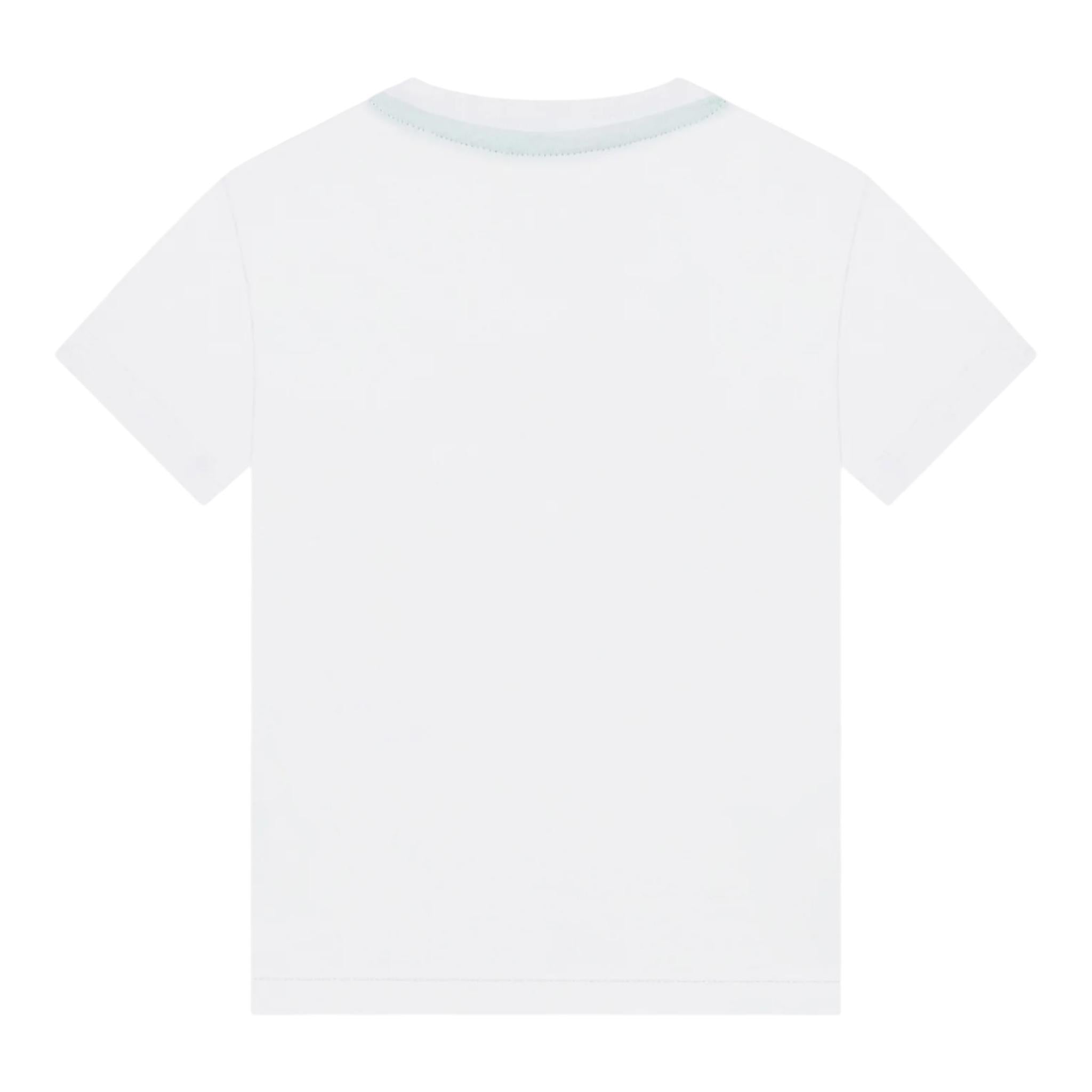 Guess T-Shirt Gircollo Tinta Unita con Stampa per Neonato I2GI06K8HM0 BIANCO GUESS 