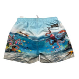 Molo Costume Modello Boxer Tinta Unita con Stampa per Bambino 8S22P405 AZZURRO MOLO 