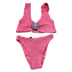 Saint Barth Costume 2 Pezzi Tinta Unita per Bambina KOURTNEY ROSA SAINT BARTH 
