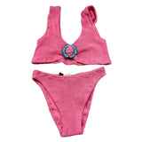 Saint Barth Costume 2 Pezzi Tinta Unita per Bambina KOURTNEY ROSA SAINT BARTH 