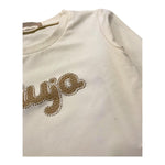 Liu Jo Shirt Tinta Unita Girocollo con Brillantini per Neonata KF4069X PANNA LIU JO 