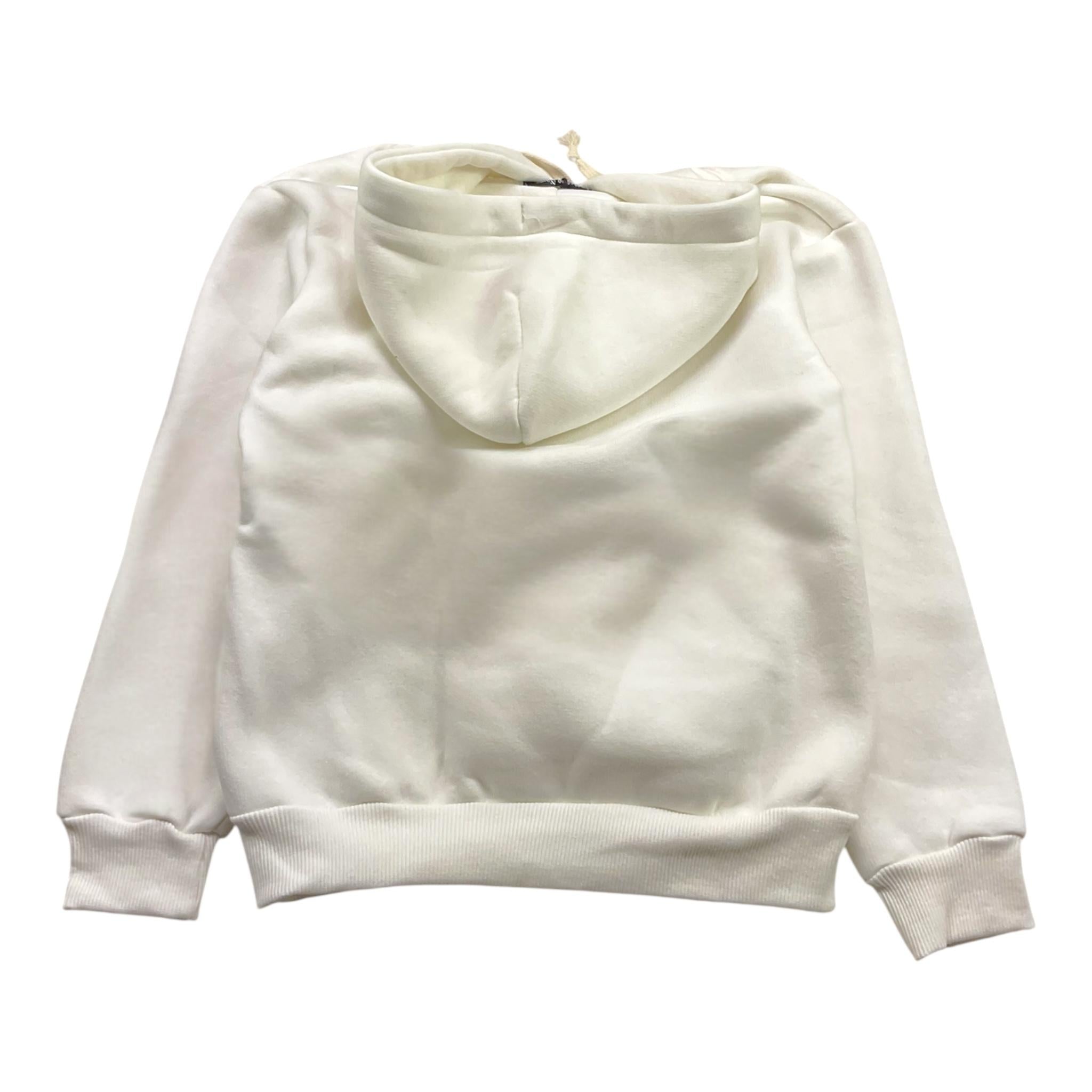 BRAND NAME felpa chiusa con cappuccio tinta unita Bianco per Bambino BN1099S BIANCO BRAND NAME 