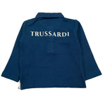 TRUSSARDI polo manica lunga tinta unita Blu per Neonato TIA24081PO BLU TRUSSARDI 