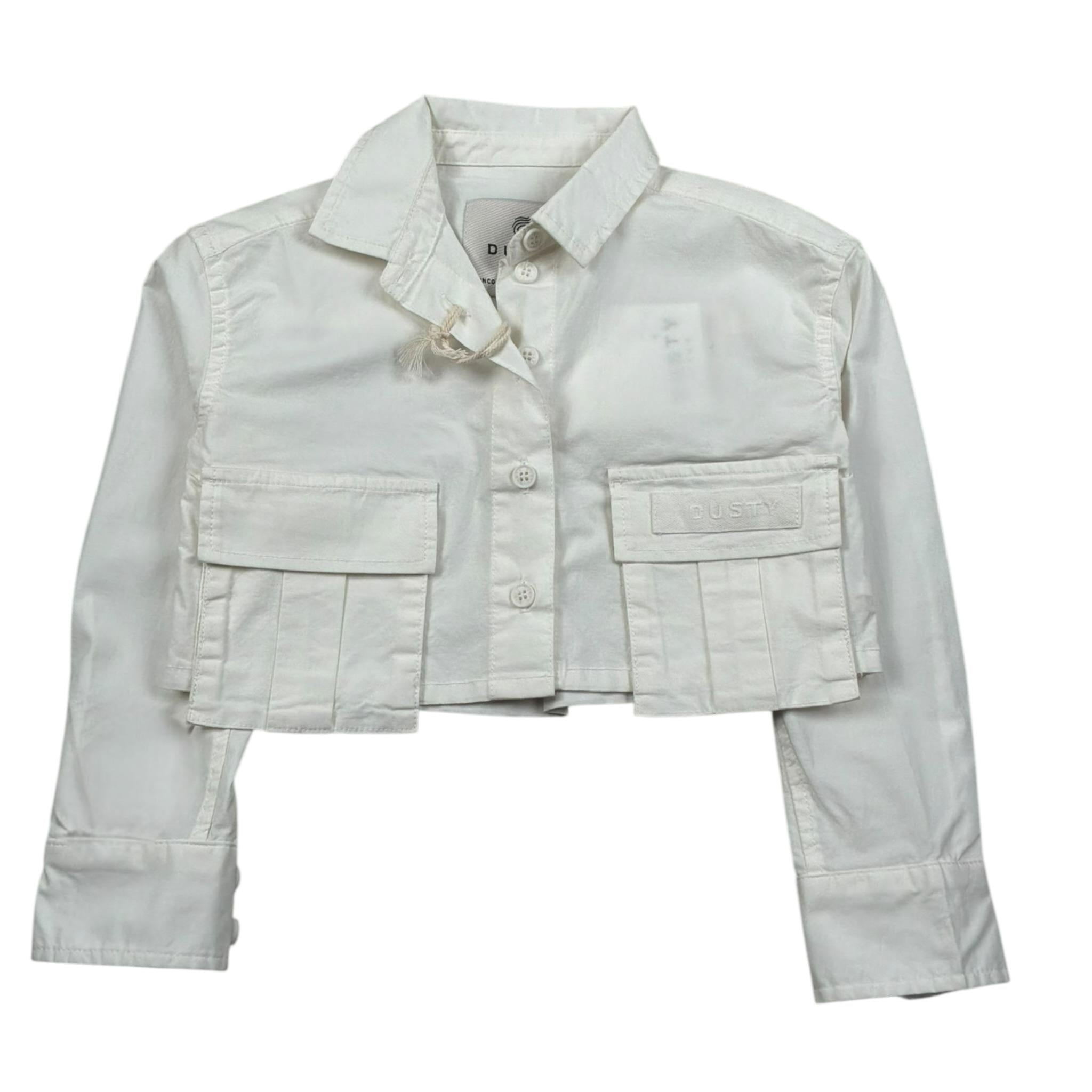 Dusty Color Camicia Manica Lunga Tinta Unita per Neonata DJWS5014CAN PANNA DUSTY COLOR 