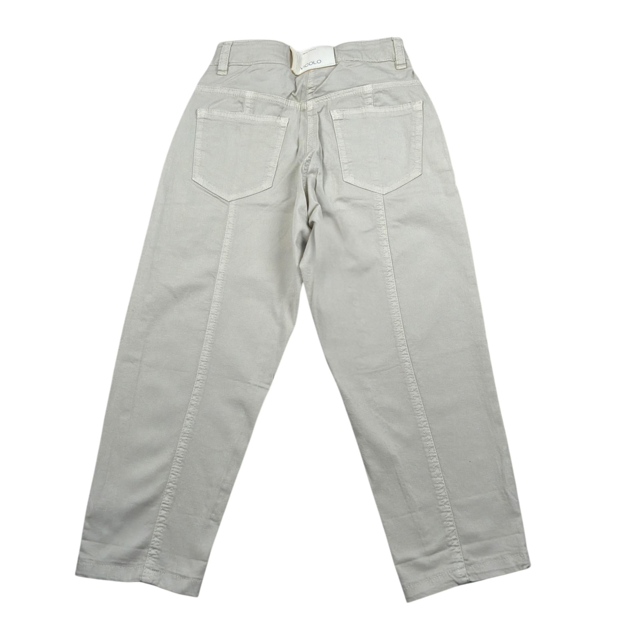 Vicolo Pantalone tinta unita con Girovita Regolabile Beige per Bambina 3145P0847 BEIGE VICOLO 