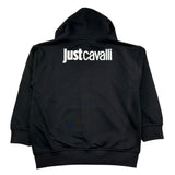 Just Cavalli Felpa con Zip E Cappuccio Tinta Unita con Logo per Bambino JBP26008FE NERO JUST CAVALLI 