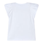 Mayoral T-Shirt Girocollo Tinta Unita con Stampa per Bambina 3002X BIANCO MAYORAL 