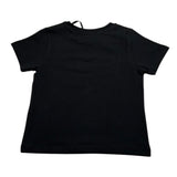 Gaelle T-Shirt Girocollo Tinta Unita con Logo Brillantinato per Bambina 2746M00329X NERO GAELLE 