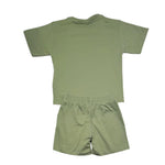 Moschino Completo 2 Pezzi Short-T-Shirts per Bambino HUG00Y VERDE MOSCHINO 