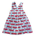 Moschino Abit Tinta Unita Fantasia A Righe per Neonata MDV0DD BIANCO/AZZURRO MOSCHINO 