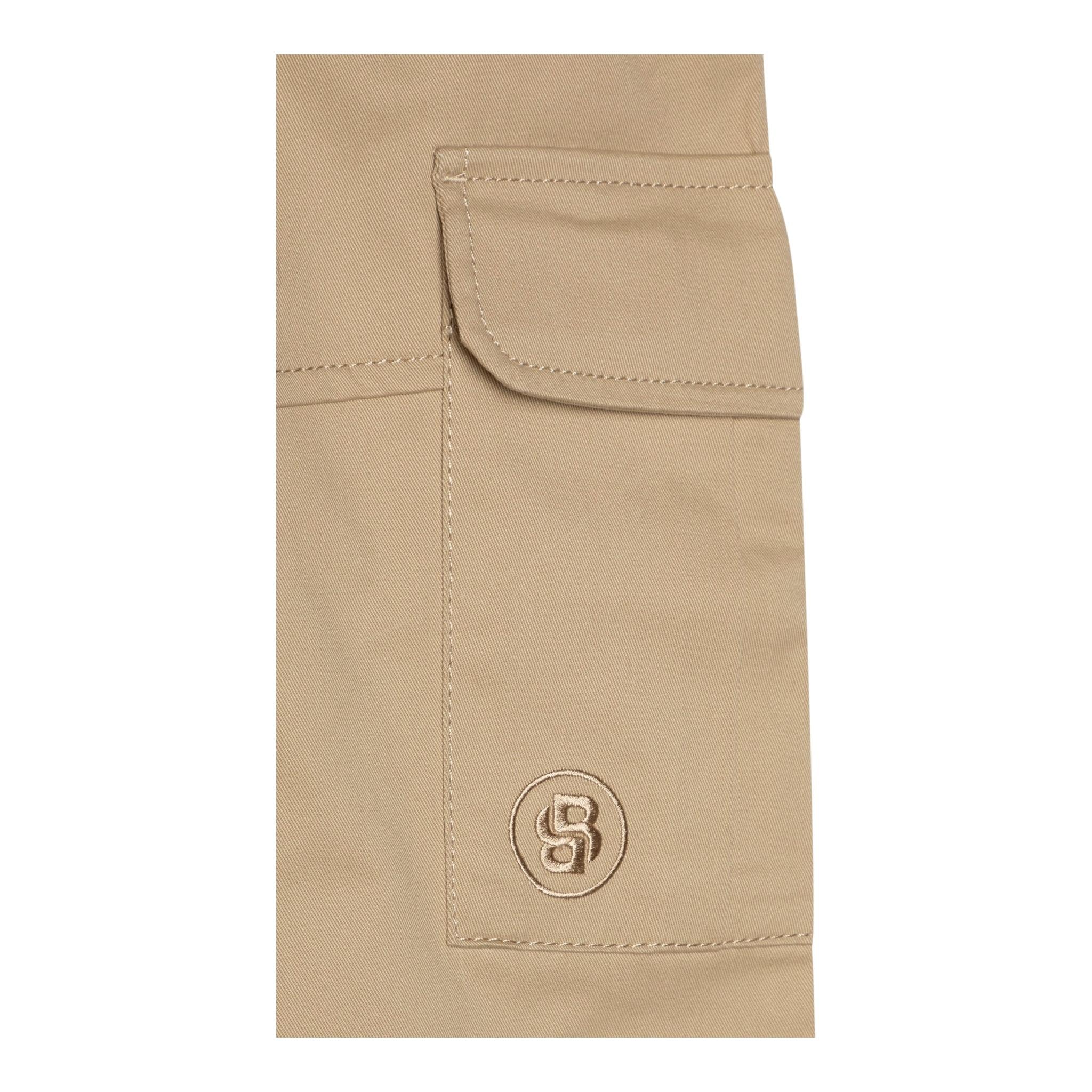 Boss Pantalone Tinta Unita con Elastico In Vita per Bambino J51979 BEIGE BOSS 