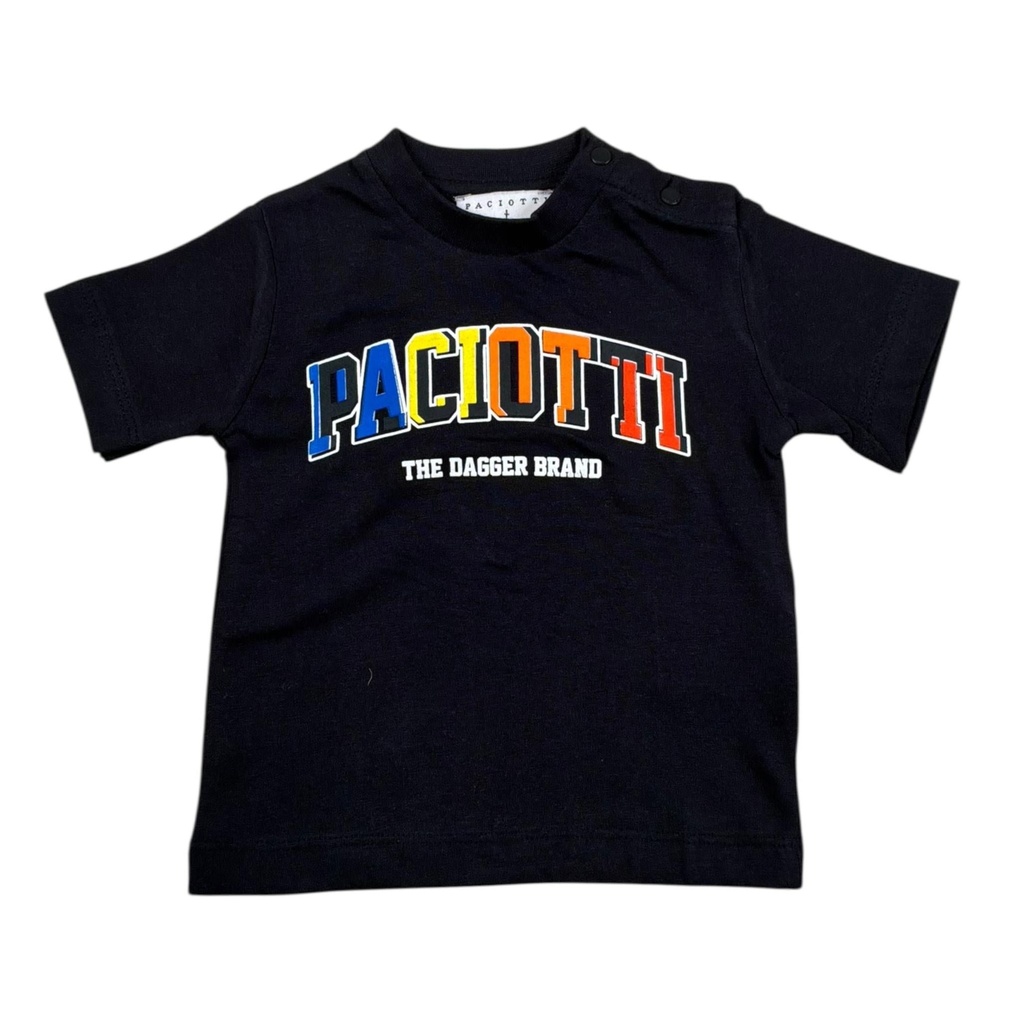 Cesare Paciotti T-Shirt Girocollo Tinta Unita con Stampa per Neonato TSP5111BXX BLU CESARE PACIOTTI 
