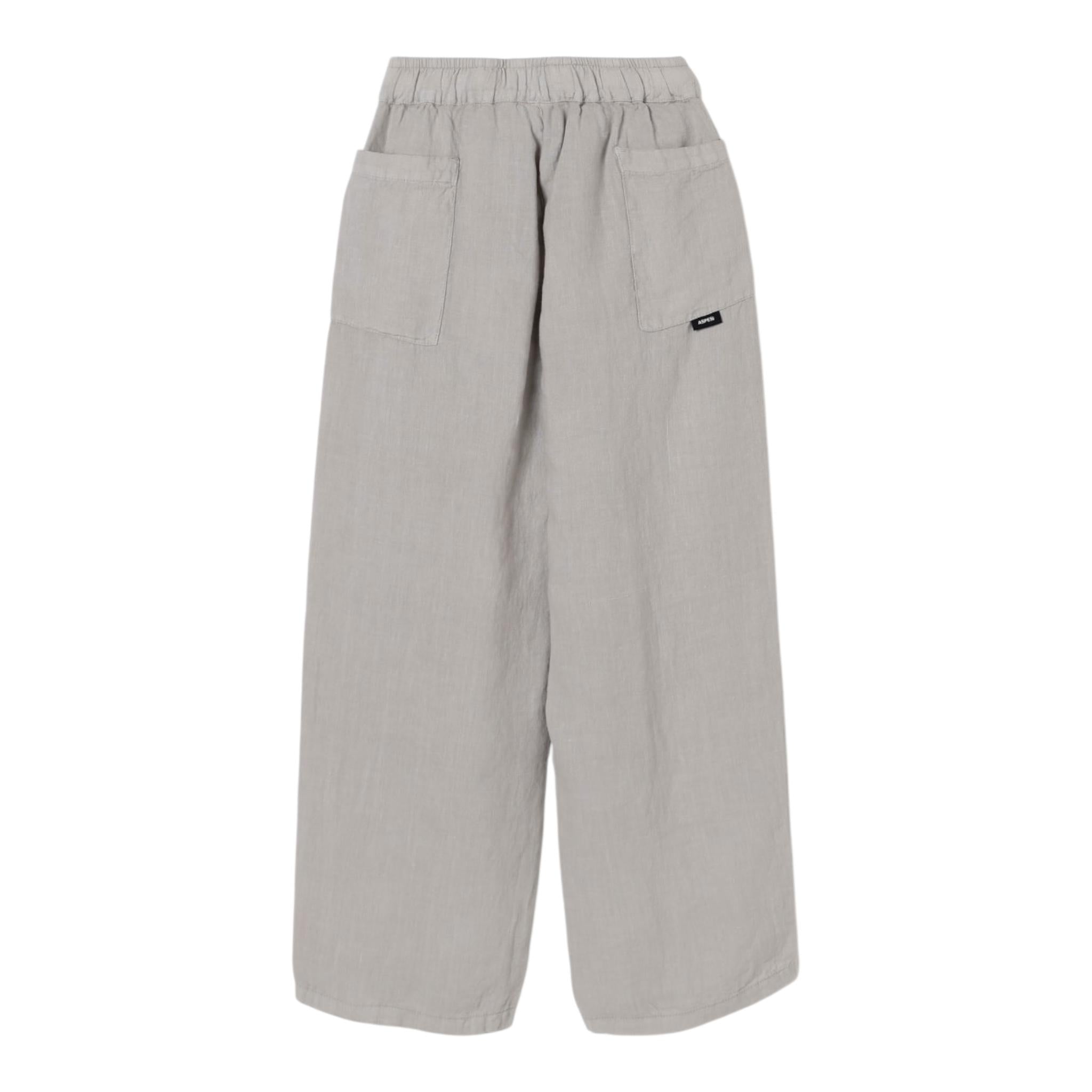 Aspesi Pantalone Tinta Unita con Elastico In Vita per Bambino S25078PLL6000 GRIGIO ASPESI 