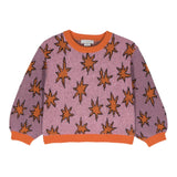 STELLA McCARTNEY maglia girocollo tinta unita con fantasia Lilla per Bambina TV9B00 LILLA STELLA McCARTNEY 