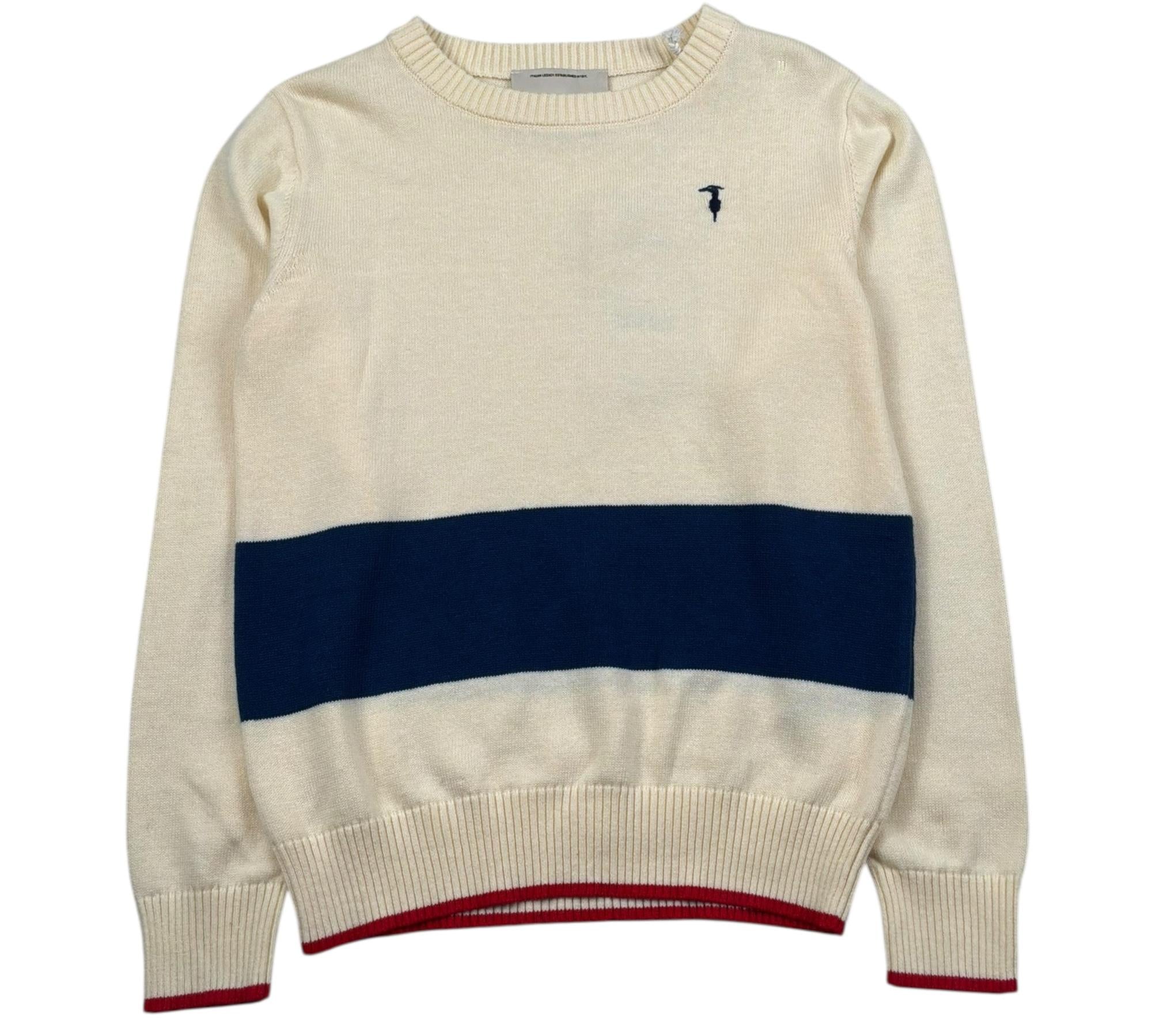 Trussardi Maglia Girocollo Tinta Unita per Bambino TBP26027MA PANNA TRUSSARDI 
