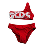 Gcds Costume 2 Pezzi Fascia-Slip Tinta Unita per Bambina 027967 ROSSO GCDS 