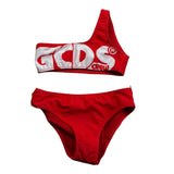 Gcds Costume 2 Pezzi Fascia-Slip Tinta Unita per Bambina 027967 ROSSO GCDS 