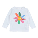 STELLA McCARTNEY shirt girocollo tinta unita con stampa in contrasto Bianco per Neonata TT8010 BIANCO STELLA McCARTNEY 