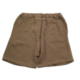 Petit Indi Bermuda Tinta Unita con Elastico In Vita per Bambino SS25BK7528 FANGO PETIT INDI 