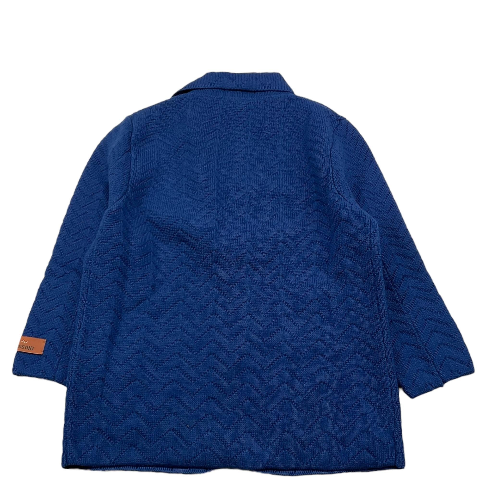 Missoni Cardigan Tinta Unita con Bottoni per Bambino MU2Q14 BLU MISSONI 
