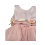 Bella Brilli Abito Cerimonia Tinta Unita Giromanica per Bambina BB902548 ROSA BELLA BRILLI 