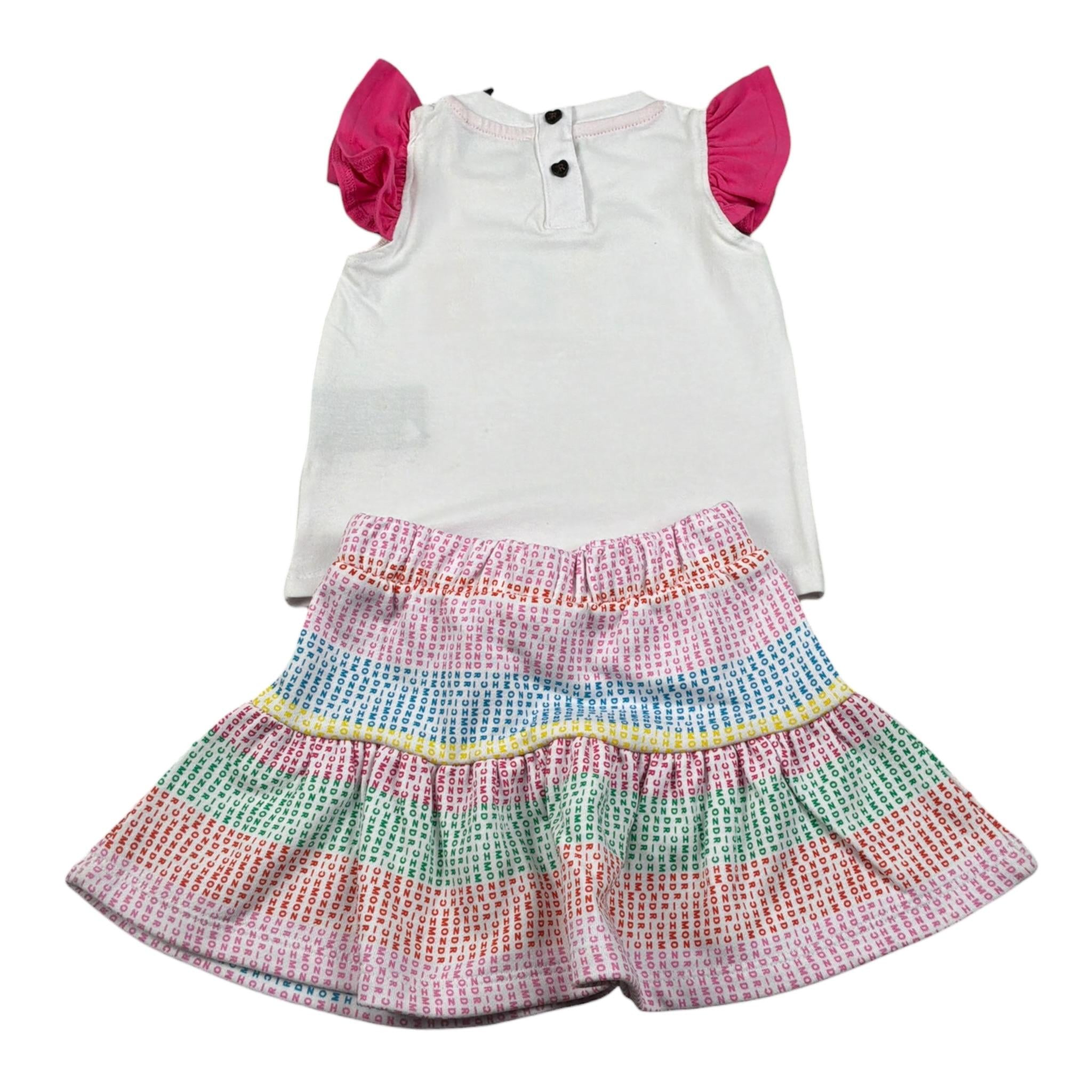 John Richmond Completo 2 Pezzi Gonna-T-Shirt Bianco per Neonata RIP25022CJX BIANCO JOHN RICHMOND 