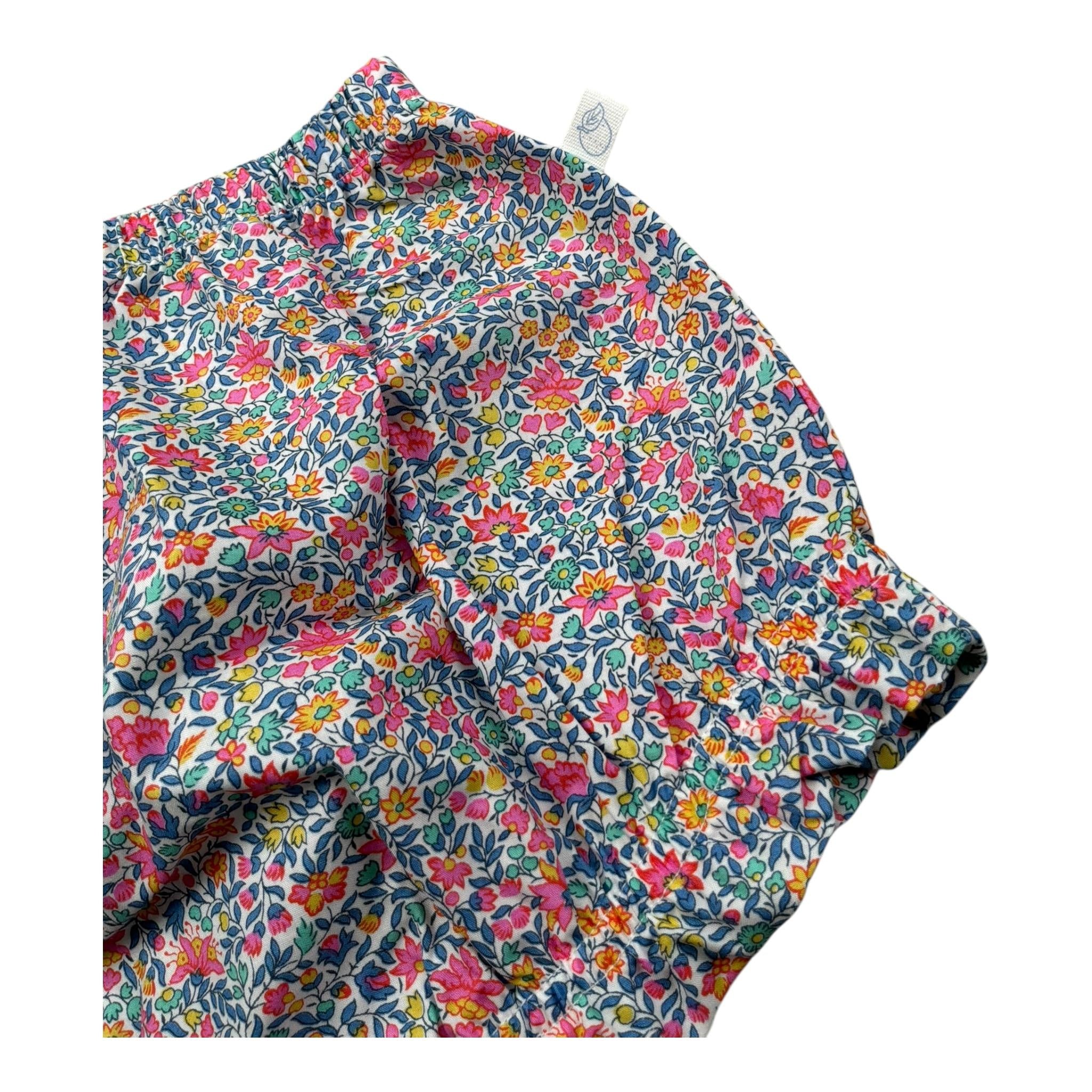 Laranjinha Coulotte Tunta Unita con Stampa Fiori per Neonata 92908V5864R65 BIANCO LARANJINHA 