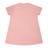 Moschino Abito Girocollo Tinta Unita con Stampa per Neonata MDV0C9XXX ROSA MOSCHINO 