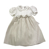 Colibri Abito Mezza Manica Bicolore con Fantasia A Righe per Neonata 4ATCTCP5F BIANCO/BEIGE COLIBRI 
